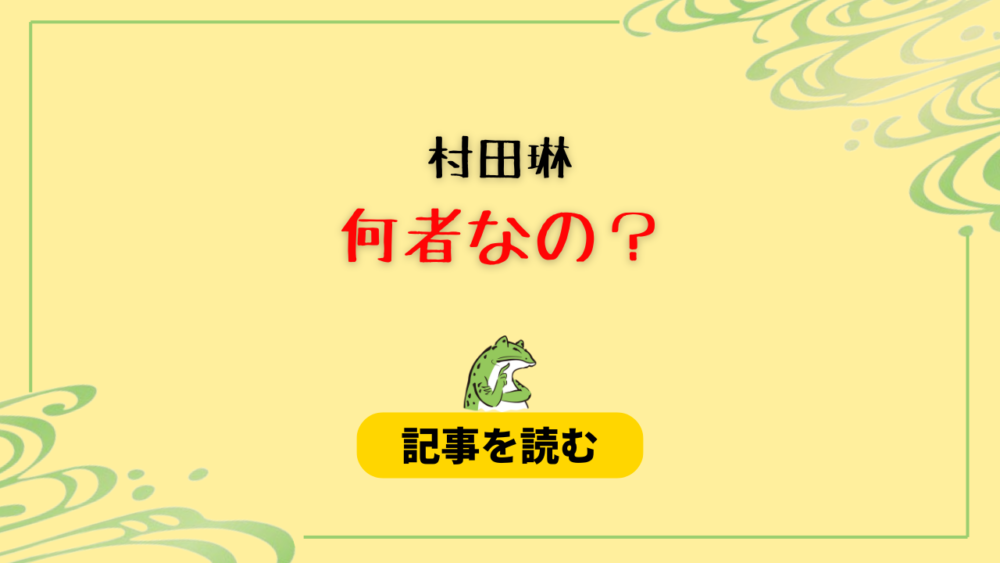 村田琳は何者なの？元アイドル！養子縁組で政界デビュー？wiki風プロフ