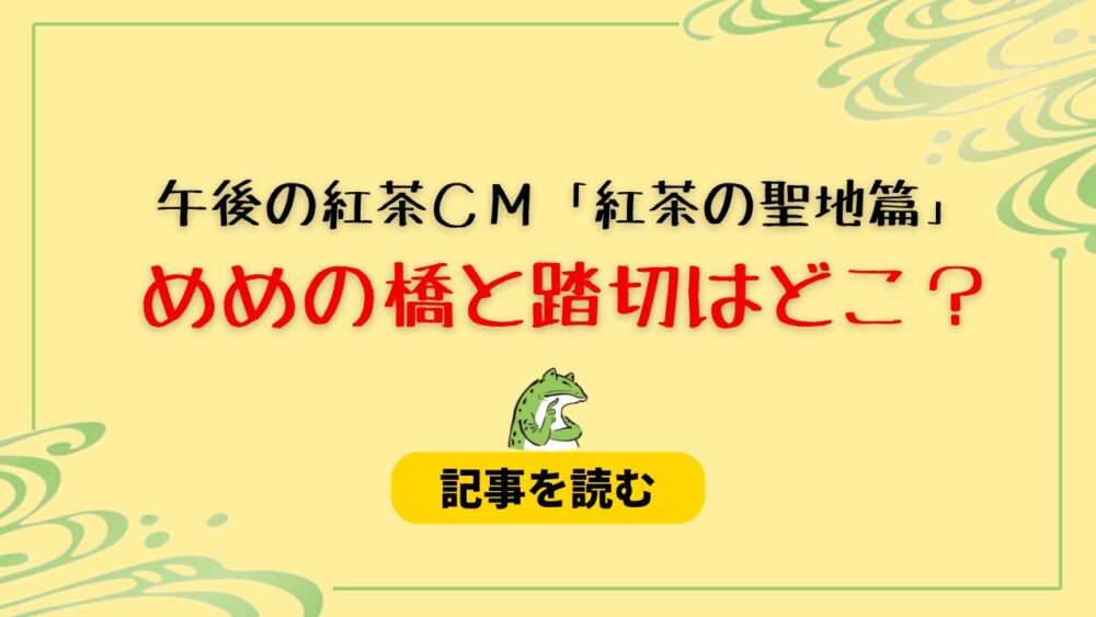 【午後の紅茶CM】目黒蓮の踏切＆橋ロケ地はどこ？大田区＆港区と特定！