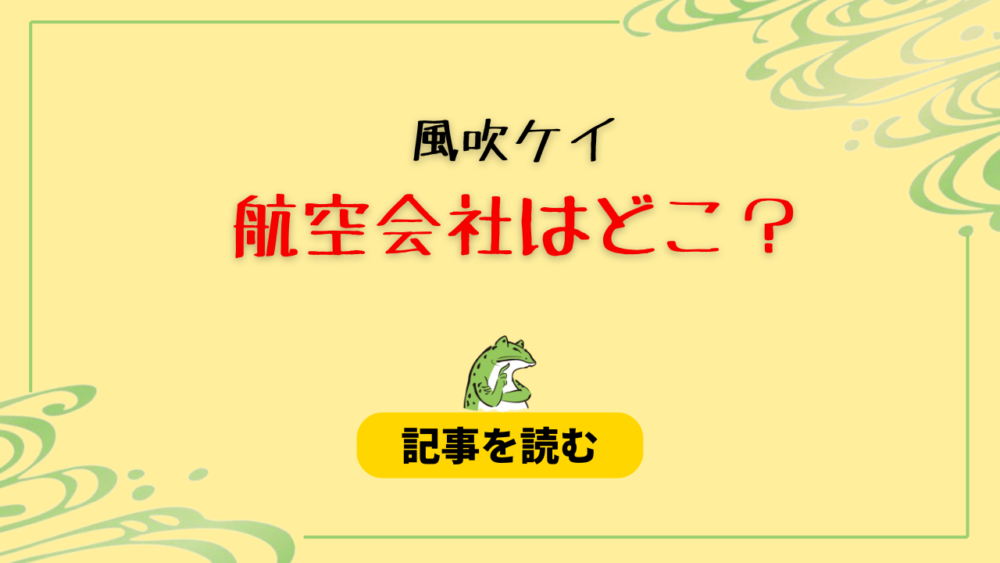 【CA画像】風吹ケイの航空会社はどこ？勤務期間はいつ？退職理由も調査！